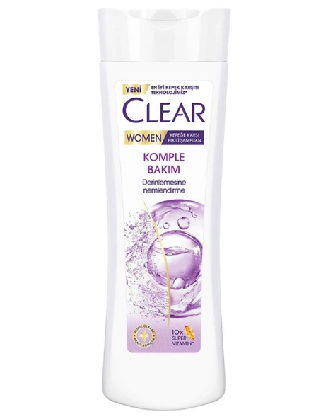 Clear Women Kepeğe Karşı Etkili Şampuan Komple Bakım 350 ML ürün görseli 1