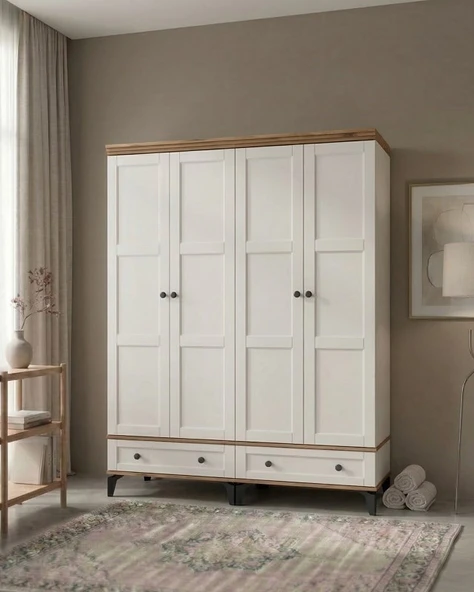 SOFYA MDF 4 KAPILI DOLAP ürün görseli 1