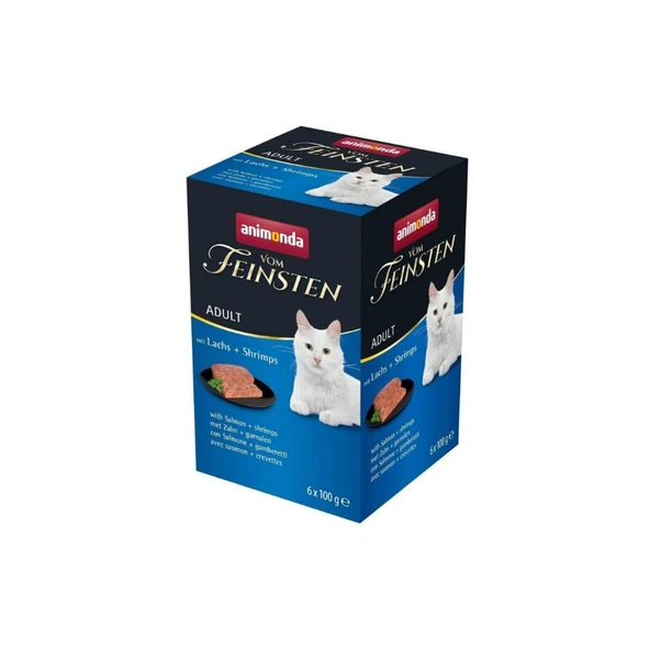 Animonda VomFeinsten Somonlu ve Karidesli Yetişkin Kedi Konservesi 100 gr x 6 Adet ürün görseli 1