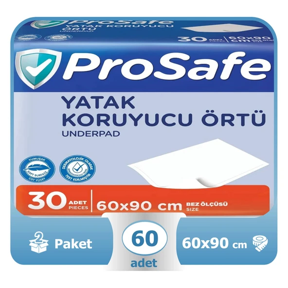 Prosafe Yatak Koruyucu Örtü 60x90 Cm 60 Adet ürün görseli 1