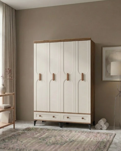 SAMARA MDF 4 KAPILI DOLAP ürün görseli 1