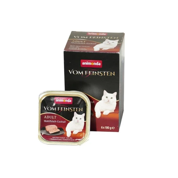Animonda VomFeinsten Karışık Etli Yetişkin Kedi Konservesi 100 gr x 6 Adet ürün görseli 1