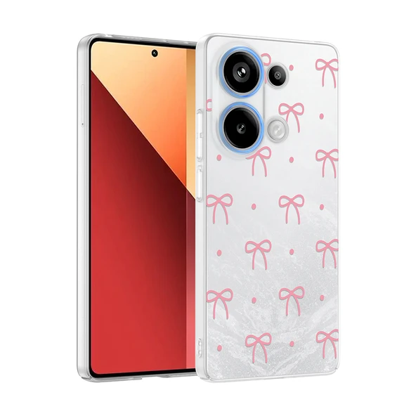 Xiaomi Redmi Note 13 Pro 4G Kılıf Kamera Korumalı Canlı Lüx Desenli Klip Sert Kapak ürün görseli 1