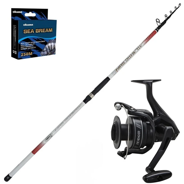 Okuma Revenger 8000 - Kendo Atlantic Surf 420cm Surf Olta Seti ürün görseli 1