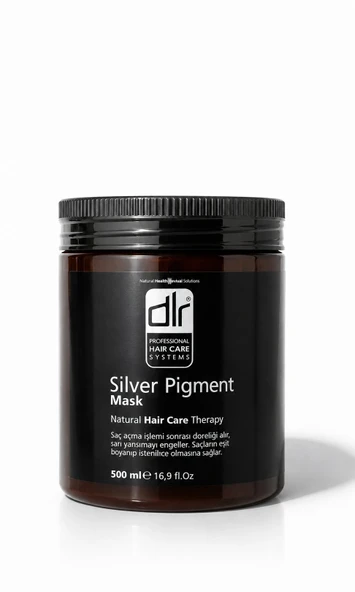 DLR Silver Pigment Saç Maskesi | Boyalı ve Röfleli Saçlar İçin Özel Olarak Geliştirilmiş ürün görseli 1
