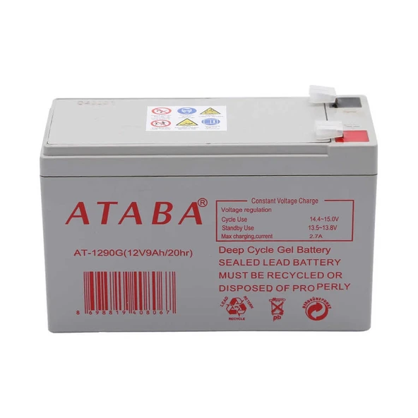Ataba AT-1290 12V 9Ah Jel Akü ürün görseli 1