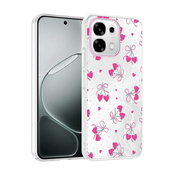 Oppo A6 Pro Kılıf Kamera Korumalı Canlı Lüx Desenli Klip Sert Kapak ürün görseli 1
