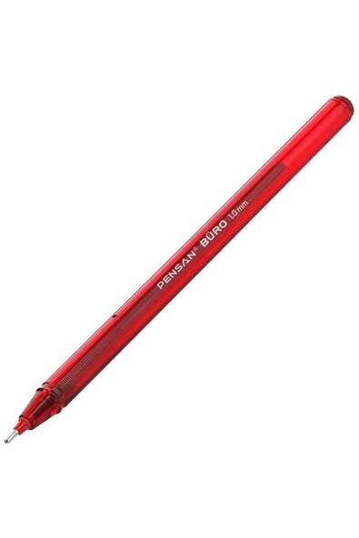 Pensan Büro 1.0 Mm Kırmızı Tükenmez Kalem 12 Adet ürün görseli 1