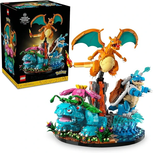 LEGO 72153  Pokémon Venusaur, Charizard ve Blastoise ürün görseli 1