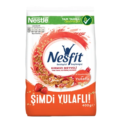 Nestlé Tam Tahıl&Pirinç Gevreği 400 G Kırmızı Meyve 6'li Avantaj Paketi ürün görseli 1