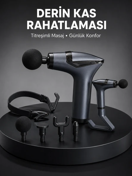 Mey İthalat® Taşınabilir 3in1 Masaj Aleti Şarjlı Titreşimli Esneme Bantlı Yeni Nesil ürün görseli 1