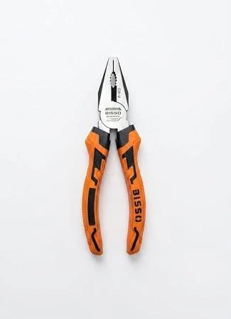 BISSO 1. Kalite Profesyonel Kombinasyon Pensesi 7 İnç 180 mm - Yüksek Kalite Krom Vanadyum Çelik (Cr-V), Ergonomik İzoleli Sap, Ağır Hizmet Tipi Tel Kesici ve Genel Amaçlı El Aleti ürün görseli 1