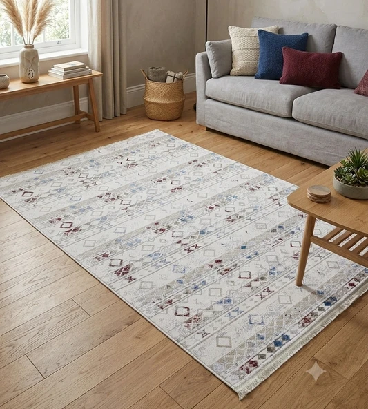Fenomen Carpet Rainbow Koleksiyonu Kolay Temizlenebilir İpek Bambu Halı ürün görseli 1