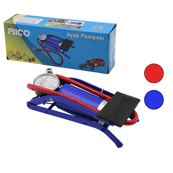 YAYAT MODELİNCE PİSTONLU AYAK POMPASI OTO-ARAÇ - BİSİKLET-MOTOR LASTİK - TOP - ŞİŞME HAVUZ-YATAK (5224) ürün görseli 1