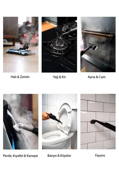 Classen Smart Çok Fonksiyonlu Güçlü Buharlı Temizleyici Makinesi (5224) ürün görseli 1