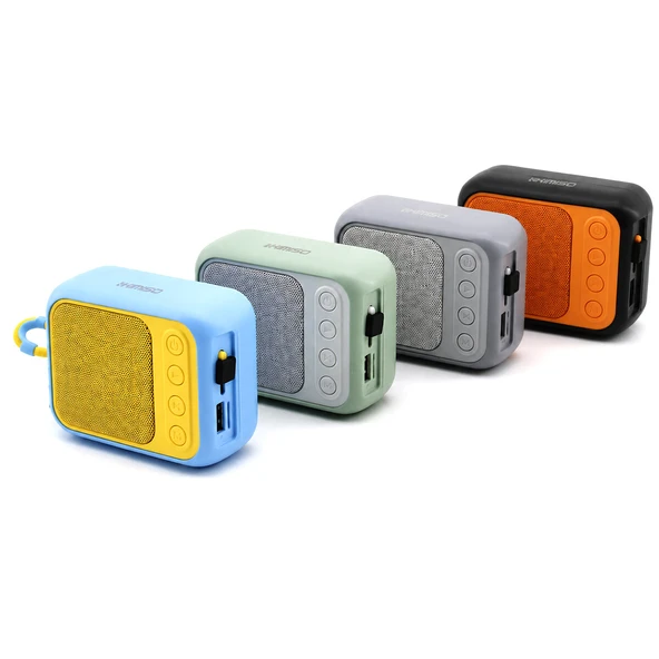 BLUETOOTH WİRELESS MİNİ HOPARLÖR SPEAKER RENKLİ TYPE-C ŞARJLI 5W MİKROFON - KART GİRİŞİ PL-4692 (5224) ürün görseli 1