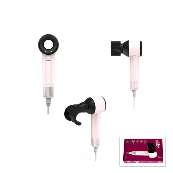 PEMBE SAÇ KURUTMA MAKİNESİ 110.000 RPM SESSİZ ÇALIŞMA - 3 HIZ - SICAKLIK AYAR SHD-1755 (5224) ürün görseli 1