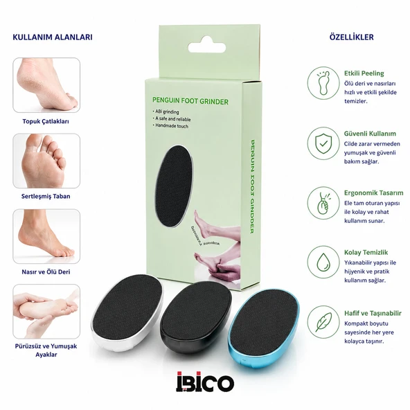 PENGUIN FOOT GRINDER AYAK - TOPUK TÖRPÜ RENKLİ HERHANGİ BİR RENKTEN 1 ADET GÖNDERİLİR (5224) ürün görseli 1