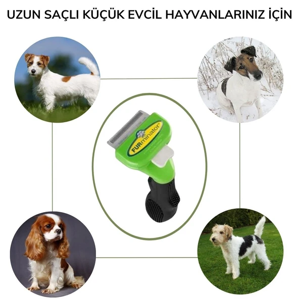 Kedi ve Köpekler İçin Uzun Tüylü Köpek Tarağı Tüy Toplayıcı tarak Small (5224) ürün görseli 1