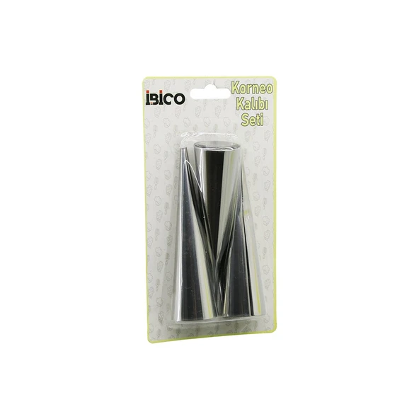 3PCS  METAL KORNEO KALIP - PASTA DEKORASYON APARATI ÇAP:3.4CM X UZUNLUK:12CM BRKT-921602 (5224) ürün görseli 1