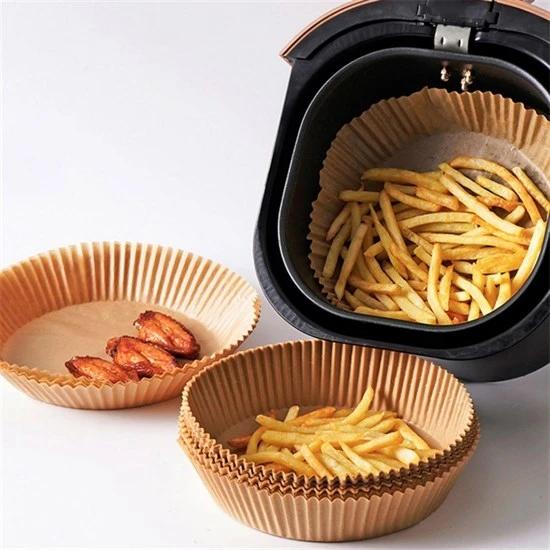 50 Adet Air Fryer Pişirme Kağıdı Tek Kullanımlık Hava Fritöz Yağ Geçirmez Yapışmaz Tabak Model (5224) ürün görseli 1