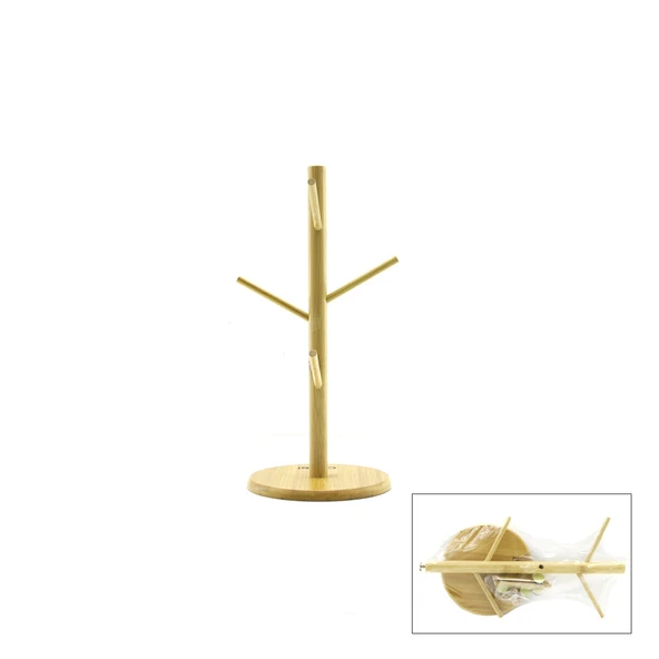 MİX ALTLIK =YUVARLAK - KARE BARDAK - FİNCAN ASACAK BAMBU - AHŞAP 35CM (5224) ürün görseli 1