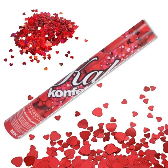 KONFETİ GÜLLÜ KALPLİ 30CM. (5224) ürün görseli 1