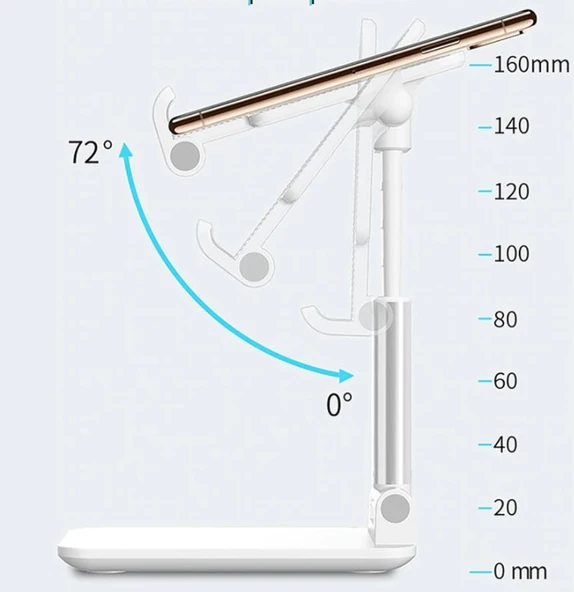 Katlanabilir Masaüstü Telefon Tutucu Stand (5224) - Resim 3