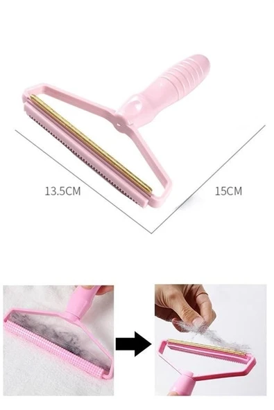Çift Taraflı Elbise Kazak Plastik Kumaş Tüy Alma ve Tiftik Temizleyici Toplayıcı Taşınabilir (5224) ürün görseli 1