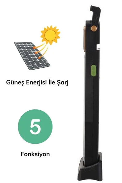5 Fonksiyonlu Güneş Enerjisi İle Şarj Olabilen 48 Ledli Işıldak,Aydınlatma PR-3838 (5224) ürün görseli 1