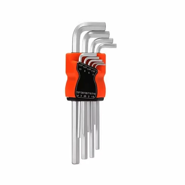9 PARÇA  KROM UZUN - DÜZ ALYAN 180MM (5224) ürün görseli 1