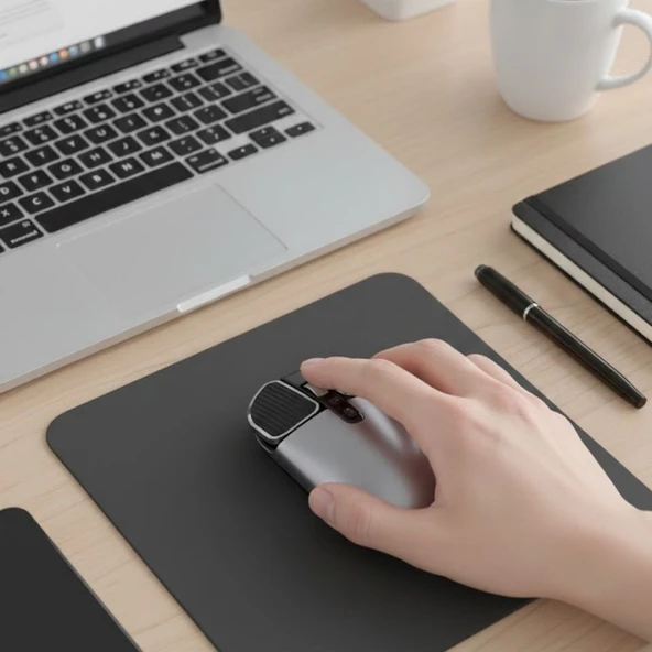 Sessiz Kablosuz Mouse – Wireless Optik Mouse, Sessiz Tıklama, Ergonomik Tasarım (5224) ürün görseli 1