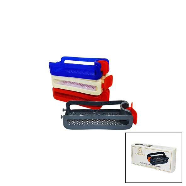 MUTFAK VE BANYO RAF SEPETİ SİLİKON TUTACAKLI 21-30MM (5224) ürün görseli 1