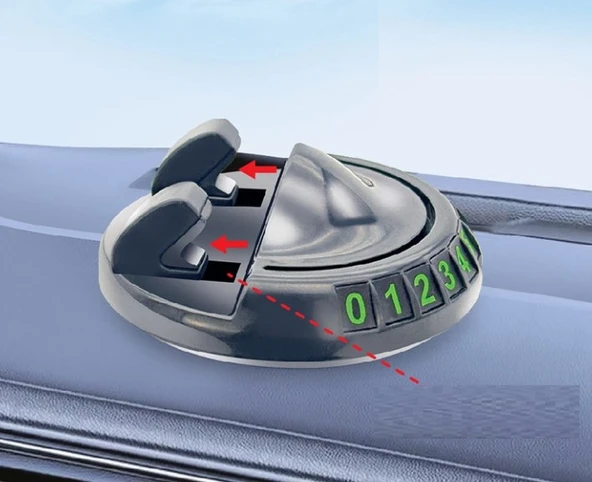 360° Dönebilen Yapışkanlı Numaratörlü Araç Telefon Tutucu (5224) ürün görseli 1