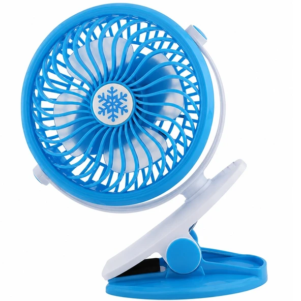 Powermaster ML-F168 Masaüstü Klipsli 3 Hız Kademeli USB'li Fan Vantilatör ürün görseli 1