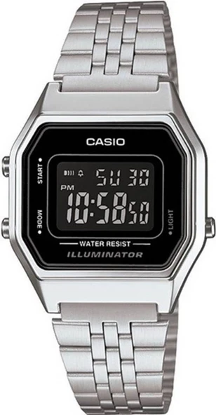 CASIO LA680WA-1BDF RETRO DİJİTAL KADIN KOL SAATİ ürün görseli 1