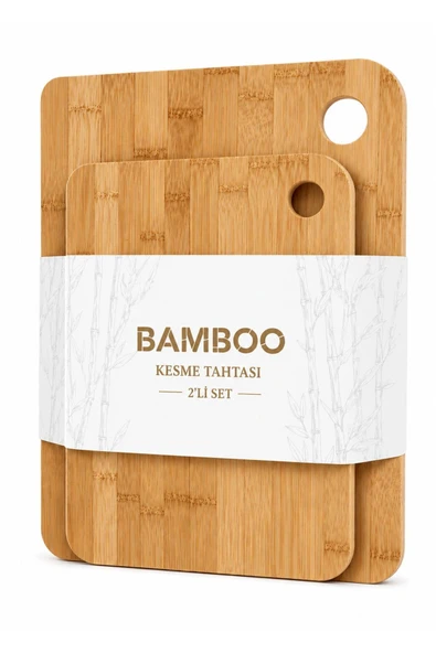 Bambu Mutfak Kesme Tahtası 2'Lİ Set ürün görseli 1