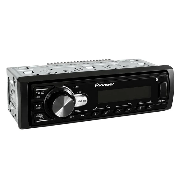 Pioneer MVH-140BT Usb Fm Aux Mp3 Bluetooth'lu Mekaniksiz Oto Teyp 4X50 Watt ürün görseli 1