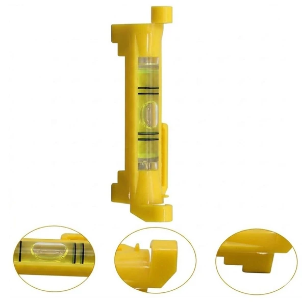 Powermaster Askı Aparatları İçin Asma Tip Sarı Kasalı İp Su Terazisi ürün görseli 1