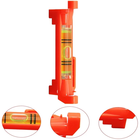 Powermaster Askı Aparatları İçin Asma Tip Turuncu Kasalı İp Su Terazisi ürün görseli 1