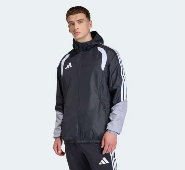 adidas Tiro26C Aw Jkt Erkek Futbol Antrenman Yağmurluk JX4247 ürün görseli 1