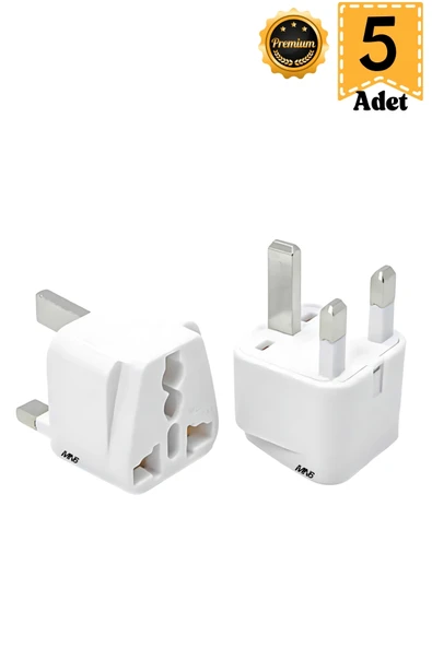 M006 Priz dönüştürücü/5 Adet/Kıbrıs-hac umre prizi-G Plug Adapter-Seyahat adaptörü ürün görseli 1