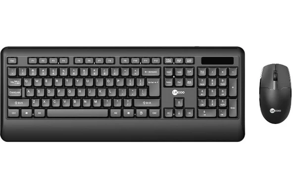 Lenovo Lecoo KW202 Q Türkçe Kablosuz Siyah Klavye + Mouse Seti ürün görseli 1
