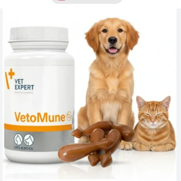 Vet Expert Vetomune Kedi & Köpek Bağışıklık Güçlendirici 60 Twist-Off Kapsül ürün görseli 1