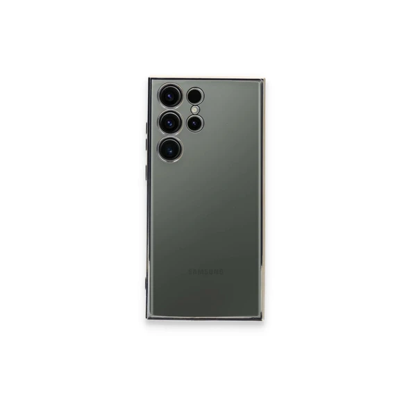 Samsung Galaxy S24 Ultra Kılıf Razer Lensli Silikon - Gümüş ürün görseli 1