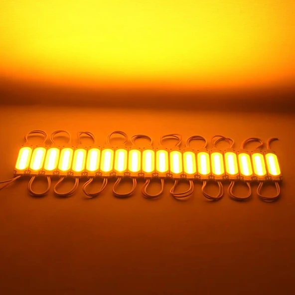 Powermaster 12 Volt 2 Watt Sarı Modül Led (68X16 Mm) - Resim 2