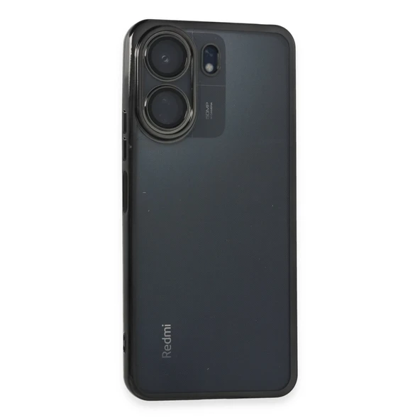 Xiaomi Redmi 13c Kılıf Razer Lensli Silikon - Siyah ürün görseli 1