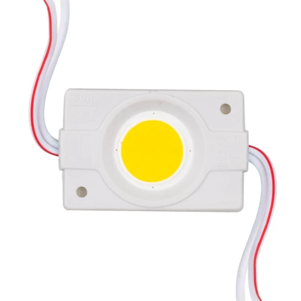 12 Volt 2.4 Watt Beyaz COB LED Modül - 40X22 Mm ürün görseli 1