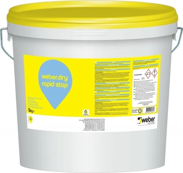 Weber Dry Rapid Stop 5 Kg Çimento Esaslı Su Yalıtımı Malzemesi Hızlı Priz Alma Özelliği ürün görseli 1