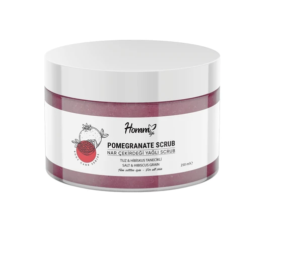 Homm Life Nar Çekirdeği Yağlı Bitki Tanecikli Scrub 250 ml  ürün görseli 1